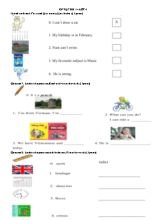 Đề ôn tập học kỳ 1 môn Tiếng Anh Khối 4